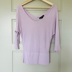 Lavender 3/4 Sleeve Sweater